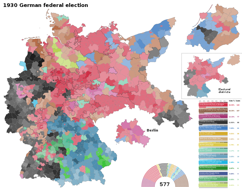 1930 German federal election by District.svg