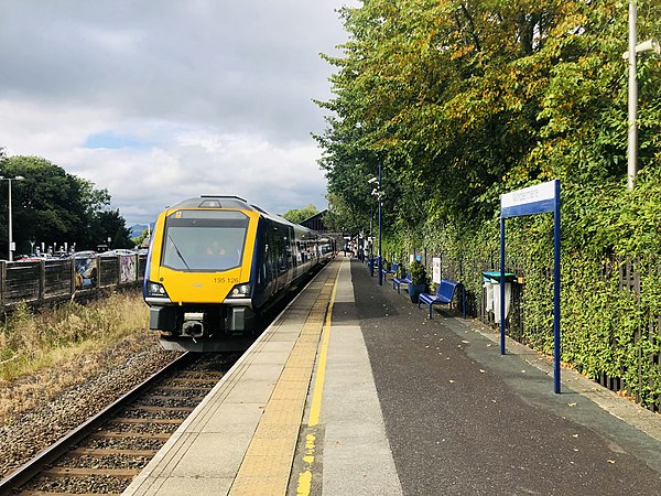 195126 at Windermere, awaiting departure for Oxenholme Lake District