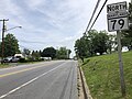 File:2020-06-06 11 52 59 View north along Maryland State Route 79 (Petersville Road) at Maryland State Route 17 (Burkittsville Road) and Maryland State Route 464 (Souder Road) in Rosemont, Frederick County, Maryland.jpg