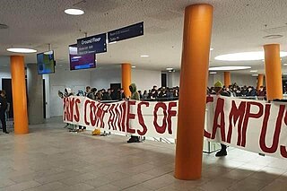 <span class="mw-page-title-main">2022–2023 University of Sheffield protests</span> A student protest at the University of Sheffield