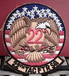 Variant "Adler" Patch worn by F-15 Pilots. 22nd Fighter Squadron Pilot's Adler Patch.jpg