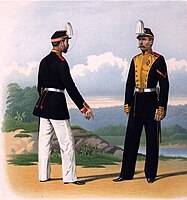 Унтер-Офицер Л. Гв. Измайловского и Рядовой Л. Гв. Литовского полков. (Праздничная форма.) 29 Апреля 1872.