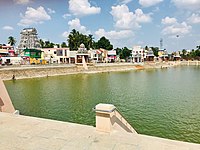 Mahamaham tank 9 Indian rivers sangam, Mahamaham tank, Kumbh tirtha site, Kumbhakonam Tamil Nadu.jpg