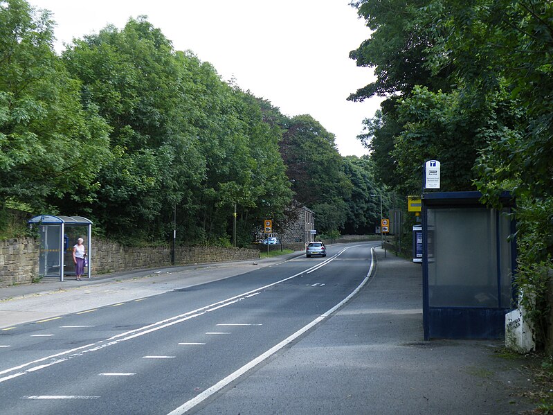 File:A616 Looking South, at Midhopestones, near Stocksbridge - geograph.org.uk - 3858504.jpg