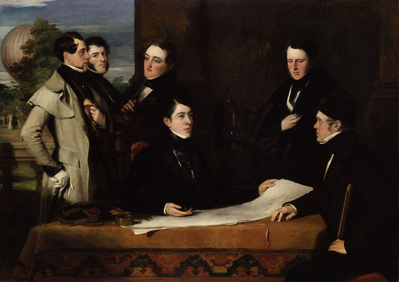 File:A Consultation prior to the Aerial Voyage to Weilburgh, 1836 by John Hollins.jpg