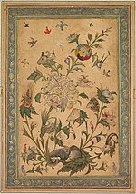 Thumbnail for File:A floral fantasy of animals and birds, India, Mughal.jpg