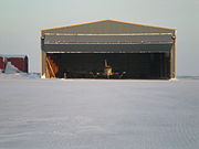 Adlair hangar with King Air