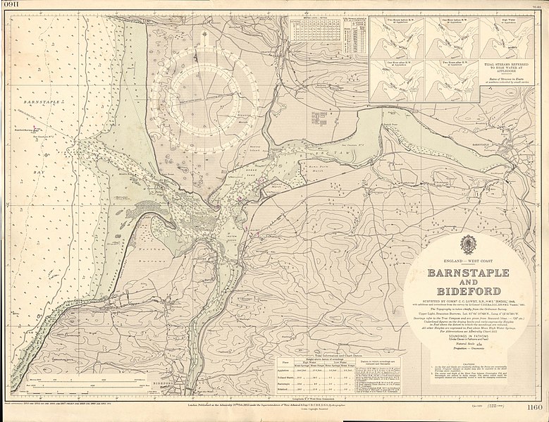 File:Admiralty Chart No 1160 Barnstaple and Bideford Published 1953.jpg