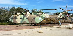 סופר פרלון SA-321K של חיל האוויר הישראלי במוזיאון חיל האוויר בחצרים