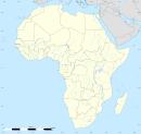 Position du Gabon sur une carte de l'Afrique.