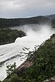 Kontrollierter Wasserablass zurHochwasserentlastung am Akosombo-Staudamm, November 2010, 003