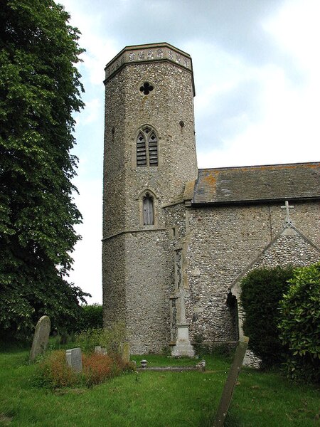 File:All Saints Church, Kettlestone, Norfolk - the octagonal tower - geograph.org.uk - 850528.jpg