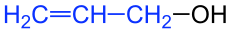 Allyl alcohol Structural Formulas V.1.svg