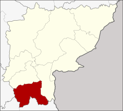 District location in Sa Kaeo Province