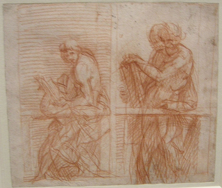 File:Andrea del sarto, studio di figure dietro una balaustra, 1525 ca..JPG