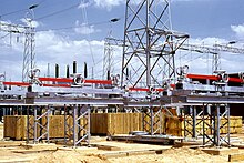 The Apollo converter station under construction in late 1973 Apollo converter station under construction 05.jpg