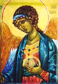 Archangel Gabriel Icon wearing sacred blue.png