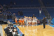 Maverick Dance Team and UTA cheerleaders