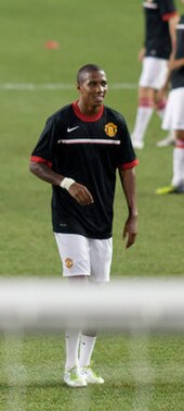 Young training with Manchester United in 2011