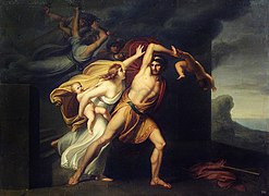 Atamante preso dalle Furie by Arcangelo Migliarini (1801) at Roma, Accademia di San Luca