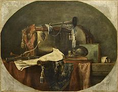 Les attributs de la musique militaire, par Chardin, Musée du Louvre. 1767.