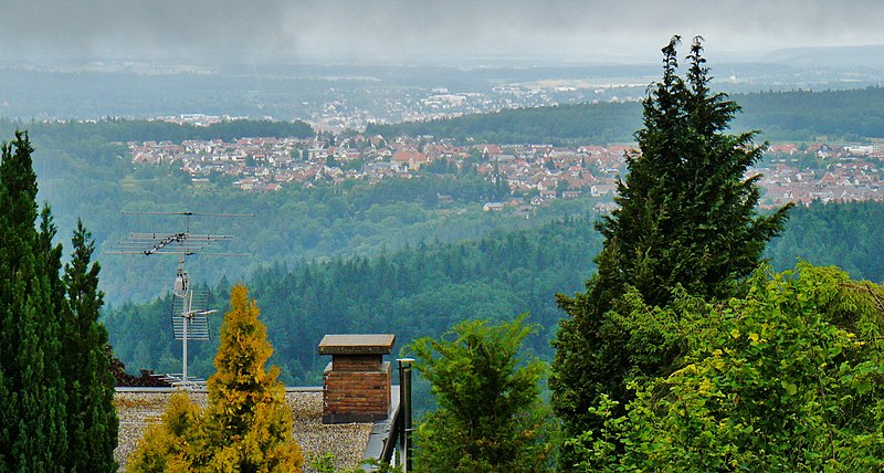 File:Ausblick von Grunbach (Engelsbrand) Richtung Pforzheim - panoramio (1).jpg