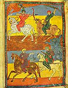 Four horseman, ca. 870