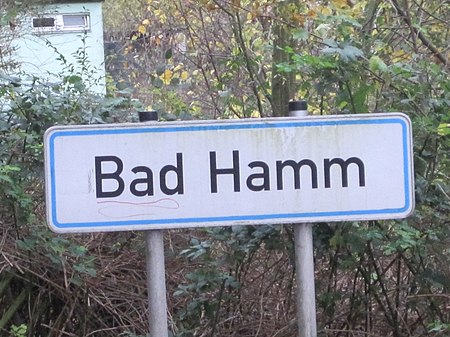 Bad Hamm, Stadtteilschild