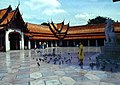 Bangkok-Wat Benchamabophit 1976-08-Hof-gje.jpg