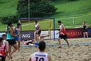 Deutsch: Beachhandball Europameisterschaften 2019 (Beach handball Euro); Tag 1: 2. Juli 2019 – Männer, Vorrunde Gruppe C, Schweiz-Ukraine 2:1 (22:23, 17:14, 9:6) English: Beach handball Euro; Day 1: 2 July 2019 – Men Preliminary Round Group C – Switzerland-Ukraine 2:1 (22:23, 17:14, 9:6)