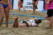 Deutsch: Beachhandball Europameisterschaften 2019 (Beach handball Euro); Tag 5: 6. Juli 2019 – Frauen, Halbfinale, Ungarn-Niederlande 2:0 (19:16, 15:12) English: Beach handball Euro; Day 5: 6 July 2019 – Semifinal Women – Hungary-Netherlands 2:0 (19:16, 15:12)