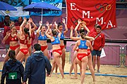 Deutsch: Beachhandball bei den Olympischen Jugendspielen 2018; Tag 5, 10. November 2018; Mädchen, Hauptrunde - Kroatien-Argentinien 1:2 English: Beach handball at the 2018 Summer Youth Olympics at 11 October 2018 – Girls Main Round – Croatia-Argentina 1:2