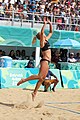 Deutsch: Beachvolleyball bei den Olympischen Jugendspielen 2018; Tag 11, 17. Oktober 2018; Jungen, Spiel um Platz 3 – USA (Devon Newberry/Lindsey Sparks)-Norwegen (Emilie Olimstad/Frida Berntsen) 1:2 (21–1/13–21/9–15) English: Beach volleyball at the 2018 Summer Youth Olympics at 17 October 2018 – Bronze Medal Match – USA (Devon Newberry/Lindsey Sparks)-Norway (Emilie Olimstad/Frida Berntsen) 1:2 (21–1/13–21/9–15)