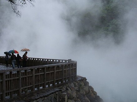 The roiling hot waters of Geothermal Valley