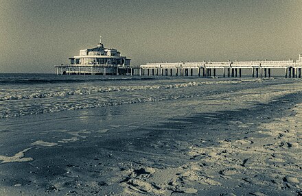 Belgium Pier 2017 Belgium Pier from Blankenberge Beach in 2017 duotone.jpg