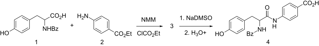 Bentiromide synthesis: Synthesis, in vitro and in vivo data: Bentiromide synthesis.svg