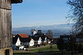 Berg, Blick vom Schloss in Richtung reformierte Kirche