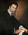 Claudio Monteverdi nær definerte barokken, og var avgjørende i å bestemme operaens form. Malt av: Bernardo Strozzi