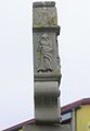 This is a picture of the Bavarian Baudenkmal (cultural heritage monument) with the ID D-6-78-150-8 (Wikidata) Bildstock, Rathausstraße 1, Kolitzheim, Unterfranken, Deutschland