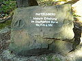 Plaque at the Paffelsberg, highest point of the municipal area Bonn