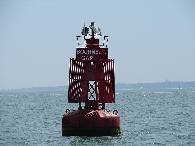 File:Bourne Gap port channel buoy - geograph.org.uk - 1937805.jpg