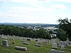 Downtown Boyertown, PA from Fairview Cemetary