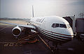 Britannia Airways 767 at airbridge