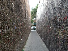 The famous Bubblegum Alley in downtown San Luis Obispo