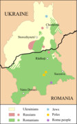 Pietų ir Šiaurės Bukovinos tautinė sudėtis 2001-2002 m.