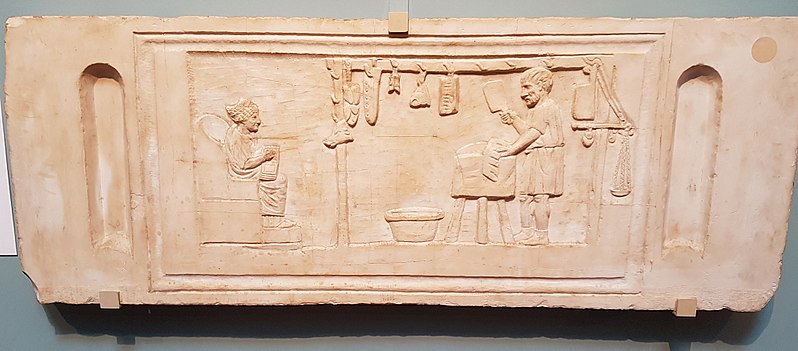 File:Butcher's funerary relief, Ashmolean Museum reproduction, Oxford.jpg