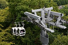 Cable cars at the Heights Of Abraham (geograph 4636943).jpg