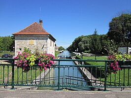 Sluis in het Rhône-Rijnkanaal