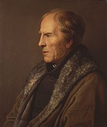 Caspar David Friedrich, oil on canvas, by Carl Johann Baehr, 1836, New Masters Gallery, Dresden