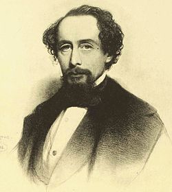 Charles Dickens en 1858.
